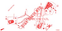 ACHTER PORTIER SLOTEN/BUITEN HENDEL  voor Honda CIVIC 1.4 EXECUTIVE 5 deuren 6-versnellings handgeschakelde versnellingsbak 2013