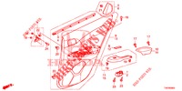 ACHTER PORTIER VOERING(4DE)  voor Honda CIVIC 1.4 EXECUTIVE 5 deuren 6-versnellings handgeschakelde versnellingsbak 2013