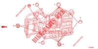 DOORVOERTULLE (INFERIEUR) voor Honda CIVIC 1.4 EXECUTIVE 5 deuren 6-versnellings handgeschakelde versnellingsbak 2013
