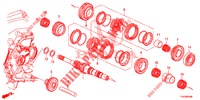 HOOFDAS  voor Honda CIVIC 1.4 EXECUTIVE 5 deuren 6-versnellings handgeschakelde versnellingsbak 2013