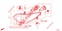 KOPLAMP  voor Honda CIVIC 1.4 EXECUTIVE 5 deuren 6-versnellings handgeschakelde versnellingsbak 2013