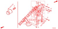 OLIEPOMP (1.4L) voor Honda CIVIC 1.4 EXECUTIVE 5 deuren 6-versnellings handgeschakelde versnellingsbak 2013