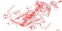 VLOERMAT/ISOLATOR  voor Honda CIVIC 1.4 EXECUTIVE 5 deuren 6-versnellings handgeschakelde versnellingsbak 2013