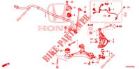 VOOR KNOKKEL  voor Honda CIVIC 1.4 EXECUTIVE 5 deuren 6-versnellings handgeschakelde versnellingsbak 2013