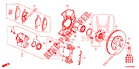 VOOR REM  voor Honda CIVIC 1.8 EXECUTIVE 5 deuren 6-versnellings handgeschakelde versnellingsbak 2013