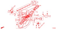 ACHTER PORTIER VOERING(4DE)  voor Honda CIVIC 1.8 EXECUTIVE 5 deuren 5-traps automatische versnellingsbak 2013
