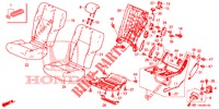 ACHTER ZITTING/VEILIGHEIDSGORDEL (G.) voor Honda CIVIC 1.8 EXECUTIVE 5 deuren 5-traps automatische versnellingsbak 2013