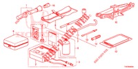 GEREEDSCHAP/KRIK  voor Honda CIVIC 1.8 EXECUTIVE 5 deuren 5-traps automatische versnellingsbak 2013