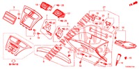INSTRUMENTEN AFWERKING (COTE DE PASSAGER) (LH) voor Honda CIVIC 1.8 EXECUTIVE 5 deuren 5-traps automatische versnellingsbak 2013