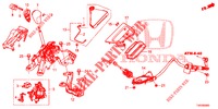 KEUZEHENDEL (LH) voor Honda CIVIC 1.8 EXECUTIVE 5 deuren 5-traps automatische versnellingsbak 2013
