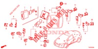 PARKEERSENSOR  voor Honda CIVIC 1.8 EXECUTIVE 5 deuren 5-traps automatische versnellingsbak 2013