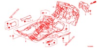 VLOERMAT/ISOLATOR  voor Honda CIVIC 1.8 EXECUTIVE 5 deuren 5-traps automatische versnellingsbak 2013