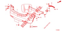 ACHTER BUMPER  voor Honda CIVIC 1.8 LIFESTYLE 5 deuren 5-traps automatische versnellingsbak 2013