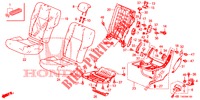 ACHTER ZITTING/VEILIGHEIDSGORDEL (G.) voor Honda CIVIC 1.8 LIFESTYLE 5 deuren 5-traps automatische versnellingsbak 2013