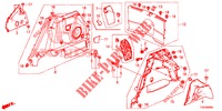 KOFFERBAK ZIJ BEKLEDING  voor Honda CIVIC 1.8 LIFESTYLE 5 deuren 5-traps automatische versnellingsbak 2013