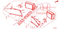 MIDDEN DISPLAY  voor Honda CIVIC 1.8 LIFESTYLE 5 deuren 5-traps automatische versnellingsbak 2013
