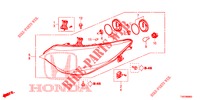 KOPLAMP  voor Honda CIVIC 1.8 S 5 deuren 6-versnellings handgeschakelde versnellingsbak 2013