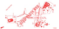 ACHTER PORTIER SLOTEN/BUITEN HENDEL  voor Honda CIVIC 1.8 S 5 deuren 5-traps automatische versnellingsbak 2013