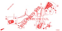 ACHTER PORTIER SLOTEN/BUITEN HENDEL  voor Honda CIVIC 1.8 EXECUTIVE 5 deuren 6-versnellings handgeschakelde versnellingsbak 2013