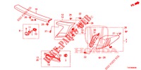 ACHTERLICHT/KENTEKEN LICHT (PGM FI)  voor Honda CIVIC 1.8 EXECUTIVE 5 deuren 6-versnellings handgeschakelde versnellingsbak 2013