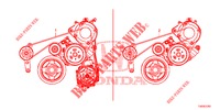 ALTERNATOR RIEM (1.8L) voor Honda CIVIC 1.8 EXECUTIVE 5 deuren 6-versnellings handgeschakelde versnellingsbak 2013