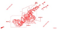 GAS HUIS (1.8L) voor Honda CIVIC 1.8 EXECUTIVE 5 deuren 6-versnellings handgeschakelde versnellingsbak 2013