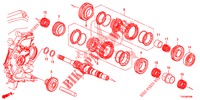 HOOFDAS  voor Honda CIVIC 1.8 EXECUTIVE 5 deuren 6-versnellings handgeschakelde versnellingsbak 2013