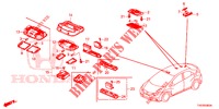 INTERIEUR VERLICHTING  voor Honda CIVIC 1.8 EXECUTIVE 5 deuren 6-versnellings handgeschakelde versnellingsbak 2013
