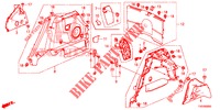 KOFFERBAK ZIJ BEKLEDING  voor Honda CIVIC 1.8 EXECUTIVE 5 deuren 6-versnellings handgeschakelde versnellingsbak 2013