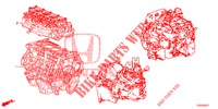 MOTOR MONTAGE/VERSNELLINGSBAKSAMENSTEL (1.8L) voor Honda CIVIC 1.8 EXECUTIVE 5 deuren 6-versnellings handgeschakelde versnellingsbak 2013