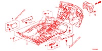 VLOERMAT/ISOLATOR  voor Honda CIVIC 1.8 EXECUTIVE 5 deuren 6-versnellings handgeschakelde versnellingsbak 2013