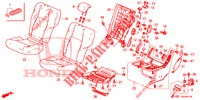 ACHTER ZITTING/VEILIGHEIDSGORDEL (G.) voor Honda CIVIC DIESEL 2.2 EXECUTIVE 5 deuren 6-versnellings handgeschakelde versnellingsbak 2013