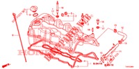 CILINDERKOP AFDEKKING (DIESEL) (2.2L) voor Honda CIVIC DIESEL 2.2 EXECUTIVE 5 deuren 6-versnellings handgeschakelde versnellingsbak 2013