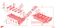 CILINDERKOP (DIESEL) (2.2L) voor Honda CIVIC DIESEL 2.2 EXECUTIVE 5 deuren 6-versnellings handgeschakelde versnellingsbak 2013