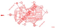 DOORVOERTULLE (INFERIEUR) voor Honda CIVIC DIESEL 2.2 EXECUTIVE 5 deuren 6-versnellings handgeschakelde versnellingsbak 2013