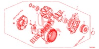 GENERATOR (DENSO) (DIESEL) (2.2L) voor Honda CIVIC DIESEL 2.2 EXECUTIVE 5 deuren 6-versnellings handgeschakelde versnellingsbak 2013