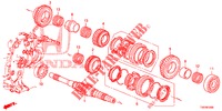 HOOFDAS (DIESEL) (2.2L) voor Honda CIVIC DIESEL 2.2 EXECUTIVE 5 deuren 6-versnellings handgeschakelde versnellingsbak 2013