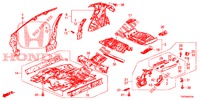 VLOER/BINNEN PANELEN  voor Honda CIVIC DIESEL 2.2 EXECUTIVE 5 deuren 6-versnellings handgeschakelde versnellingsbak 2013
