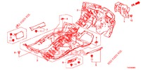 VLOERMAT/ISOLATOR  voor Honda CIVIC DIESEL 2.2 EXECUTIVE 5 deuren 6-versnellings handgeschakelde versnellingsbak 2013