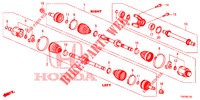 VOOR AANDRIJFAS/HALVE AS (DIESEL) (2.2L) voor Honda CIVIC DIESEL 2.2 EXECUTIVE 5 deuren 6-versnellings handgeschakelde versnellingsbak 2013