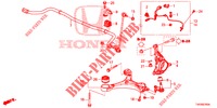 VOOR KNOKKEL  voor Honda CIVIC DIESEL 2.2 EXECUTIVE 5 deuren 6-versnellings handgeschakelde versnellingsbak 2013