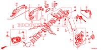 VOOR PORTIER SLOTEN/BUITEN HENDEL  voor Honda CIVIC DIESEL 2.2 EXECUTIVE 5 deuren 6-versnellings handgeschakelde versnellingsbak 2013