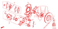 VOOR REM  voor Honda CIVIC DIESEL 2.2 EXECUTIVE 5 deuren 6-versnellings handgeschakelde versnellingsbak 2013