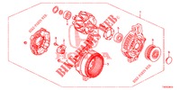 GENERATOR (DENSO) (DIESEL) (2.2L) voor Honda CIVIC DIESEL 2.2 S 5 deuren 6-versnellings handgeschakelde versnellingsbak 2013