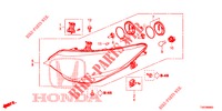 KOPLAMP  voor Honda CIVIC DIESEL 2.2 S 5 deuren 6-versnellings handgeschakelde versnellingsbak 2013