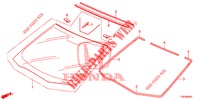 VOOR RUIT/ ACHTER RUIT  voor Honda CIVIC DIESEL 2.2 S 5 deuren 6-versnellings handgeschakelde versnellingsbak 2013