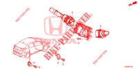 COMBINATIESCHAKELAAR  voor Honda CIVIC 1.4 ELEGANCE 5 deuren 6-versnellings handgeschakelde versnellingsbak 2015