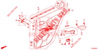ACHTER PORTIER VOERING(4DE)  voor Honda CIVIC DIESEL 1.6 EXCLUSIVE 5 deuren 6-versnellings handgeschakelde versnellingsbak 2015