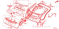 ACHTERKLEP PANEEL(2DE)  voor Honda CIVIC DIESEL 1.6 EXCLUSIVE 5 deuren 6-versnellings handgeschakelde versnellingsbak 2015