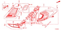 ACHTERLICHT/KENTEKEN LICHT (PGM FI)  voor Honda CIVIC DIESEL 1.6 EXCLUSIVE 5 deuren 6-versnellings handgeschakelde versnellingsbak 2015